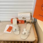 Hermes Oran Sandals Full White - Image 7