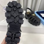 Prada Monolith Crochet Cage Sandals Black 1X138N 3L8W F0002 F 055 - Image 11