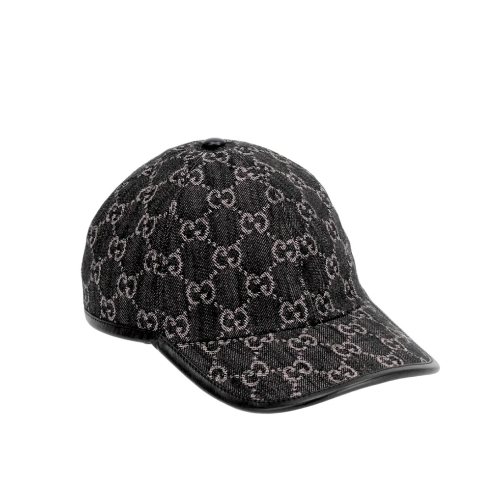 Gucci Gg Denim Baseball Hat Black - Image 2