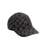 Gucci Gg Denim Baseball Hat Black