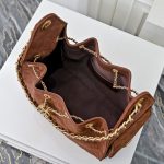 Chanel 25 Small Handbag Gold Tone Metal Brown 26Cm As5293 B18799 U3950 - Image 8