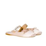 Miumiu Satin Ballerina Mules Orchid Pink 5F451E Qu6 F0615 F 005 - Image 9