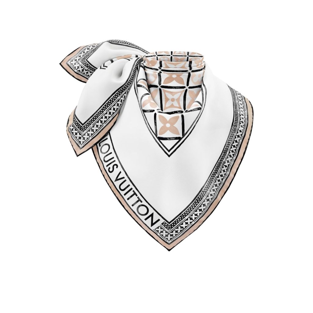 Louis Vuitton Monogram Flower Tile In Beige 70cm - Image 2