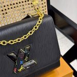 Louis Vuitton X Takashi Murakami Lv Twist MM Slim Bag Black 23cm M13243 - Image 5