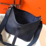 Hermes Clemence Evelyne Pm 25Cm Black Noir - Image 7