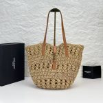 Saint Laurent Panier Raffia Natural Brown 39Cm 688221 Gaaac 2080 - Image 3