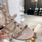 Valentino Garavani Rockstud Ankle Strap Sandal Beige 5W2S0491Vbp P45 - Image 7