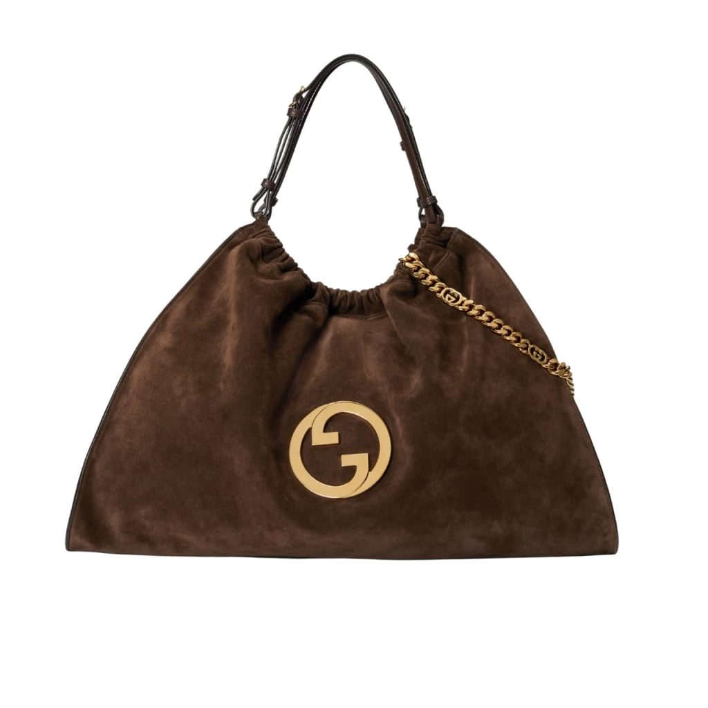 Gucci Blondie Large Suede Tote Bag Brown 50Cm - Image 2