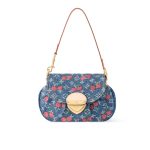 Louis Vuitton X Takashi Murakami Sunset Monogram Cherry Denim Bag 27cm M13680