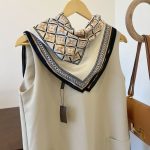 Louis Vuitton Monogram Flower Tile In Beige 70cm - Image 5