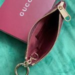 Gucci Key Case With Gg And Dog Detail Beige And Dark Brown 12cm - Image 6