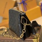 Louis Vuitton Coussin PM Monogram Leather Shoulder Bag Black 26cm M57790 - Image 3