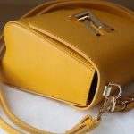 Louis Vuitton Lv Twist MM Leather Handbag Sunflower Yellow 23Cm - Image 9