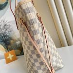 Louis Vuitton Neverfull GM Damier Azur Canvas Tote Bag Beige 39cm N40602 - Image 6
