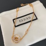 Gucci Interlocking Gg Bracelet Gold Tone 786749 J85i0 8070 - Image 3