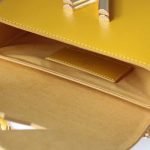 Louis Vuitton Lv Twist MM Leather Handbag Sunflower Yellow 23Cm - Image 10