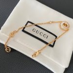 Gucci Interlocking Gg Bracelet Gold Tone 786749 J85i0 8070 - Image 4
