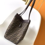 Fendi Origami Medium Ff Jacquard Fabric Bag Brown 27Cm 8Bh414Afpmf1Gl7 - Image 4