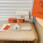 Hermes Oran Sandals Full White - Image 4