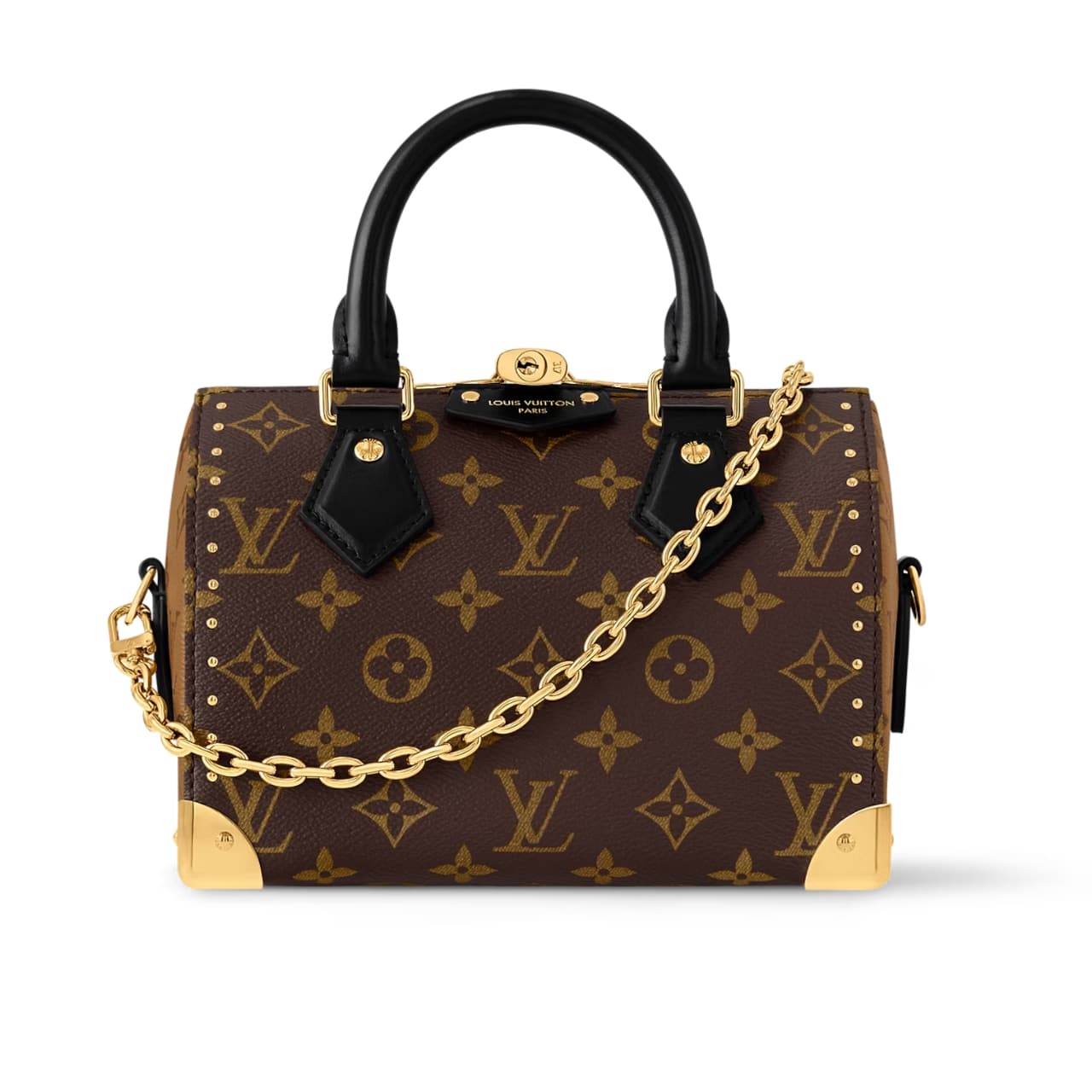 26-8-1.jpg Louis Vuitton Speedy Trunk 20 Monogram Canvas 20Cm M13146 - Image 1