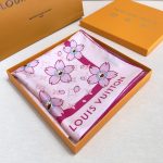 Louis Vuitton X Takashi Murakami Monogram Cherry Blossom Square Pink 90cm M94964 - Image 3