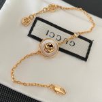 Gucci Interlocking Gg Bracelet Gold Tone 786749 J85i0 8070 - Image 6