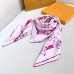 Louis Vuitton X Takashi Murakami Monogram Cherry Blossom Square Pink 90cm M94964 - Image 4