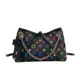 Louis Vuitton Carryall BB Bag Monogram Multicolore Noir  26cm