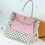 Louis Vuitton Neverfull GM Damier Azur Rose Ballerine Pink 39Cm N40601 - Image 9