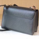 Louis Vuitton Lv Twist MM Leather Handbag Black 23Cm - Image 6