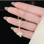 Louis Vuitton Color Blossom Double Star Necklace Q94676 - Image 7