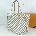 Louis Vuitton Neverfull GM Damier Azur Rose Ballerine Pink 39Cm N40601 - Image 5