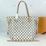 Louis Vuitton Neverfull GM Damier Azur Rose Ballerine Pink 39Cm N40601 - Image 4