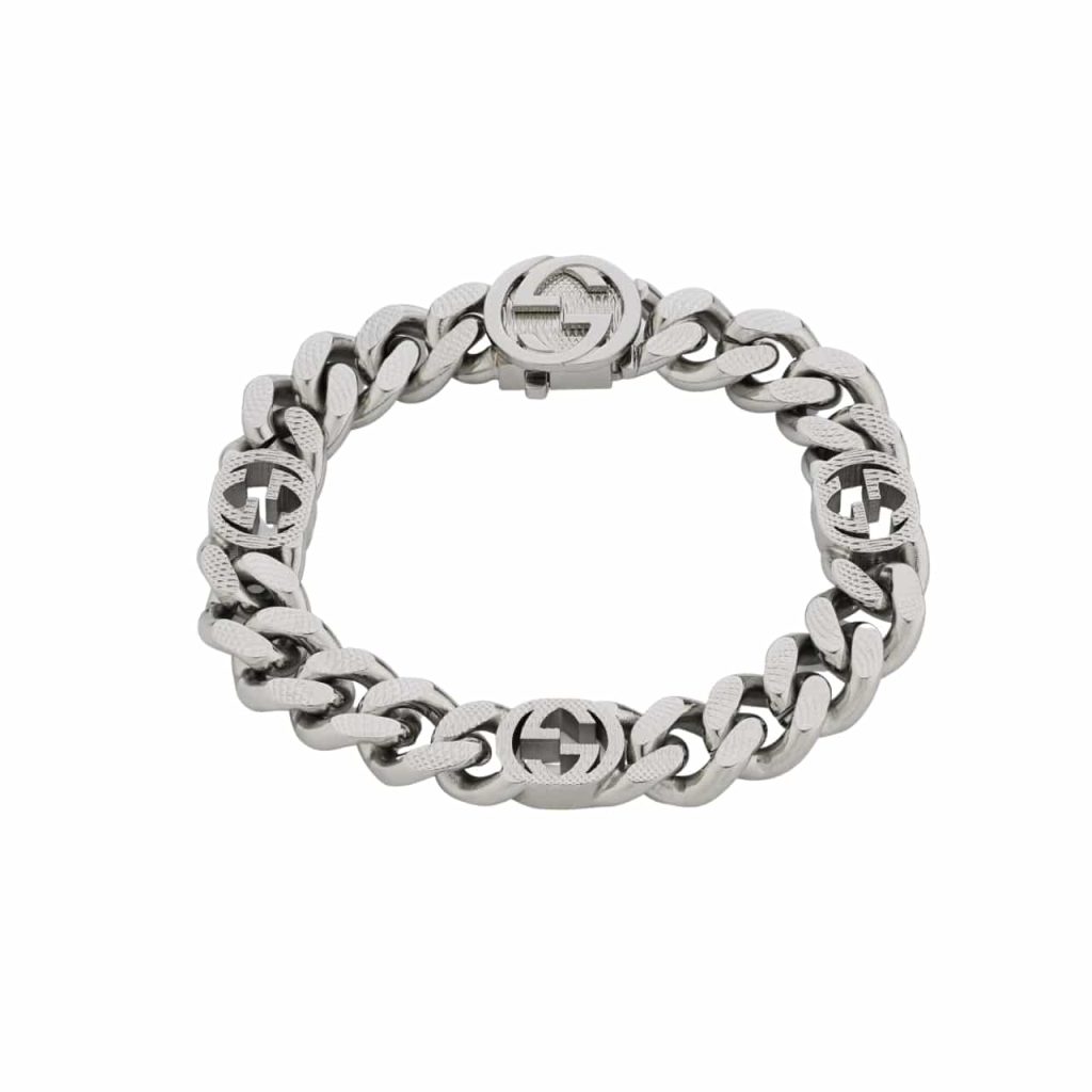 Gucci Interlocking Bracelet Silver 675758 I4601 0926 - Image 2