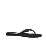 Chanel Thongs Slipper Velvet In Black G45716 B16716 94305