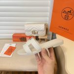 Hermes Oran Sandals Full White - Image 5