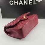 Chanel Classic 11.12 Handbag Gold Tone Metal Burgundy 25Cm A01112 Y04059 Nzv44 - Image 7