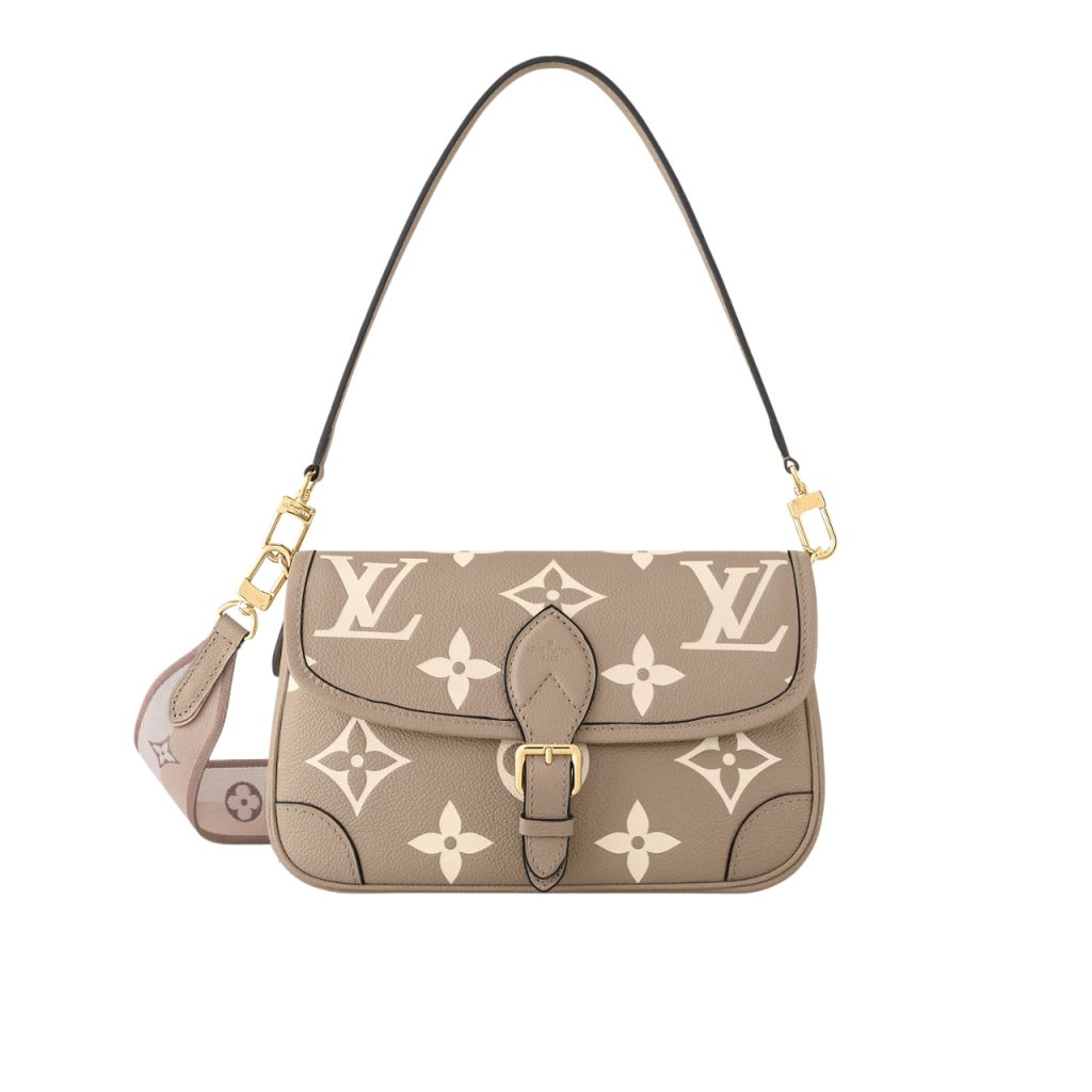 Louis Vuitton Diane Monogram Empreinte Leather Beige 24Cm M46583 - Image 2