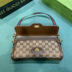 Gucci Luce Small Gg Canvas Shoulder Bag Beige Brown 27.5Cm - Image 8