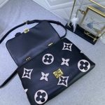 Louis Vuitton Madeleine BB Monogram Empreinte Leather Top Handle Bag Black and Beige 24cm M45978 - Image 6