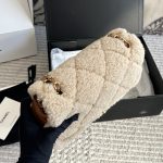 Chanel Flap Bag Shearling Beige And Brown 23Cm As5149 B18194 Nzw48 - Image 4