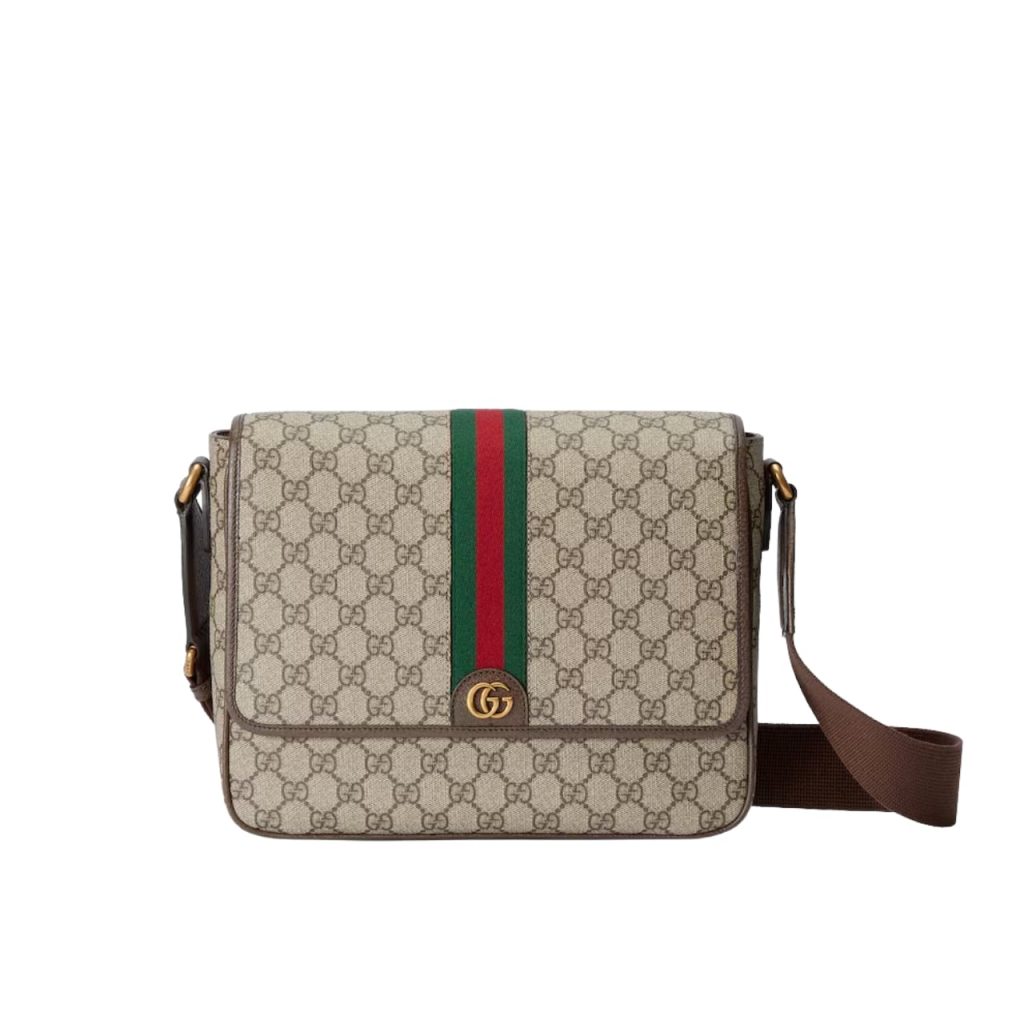 Gucci Ophidia Medium Messenger Bag Beige And Ebony 28Cm 761741 Facjq 9741 - Image 2