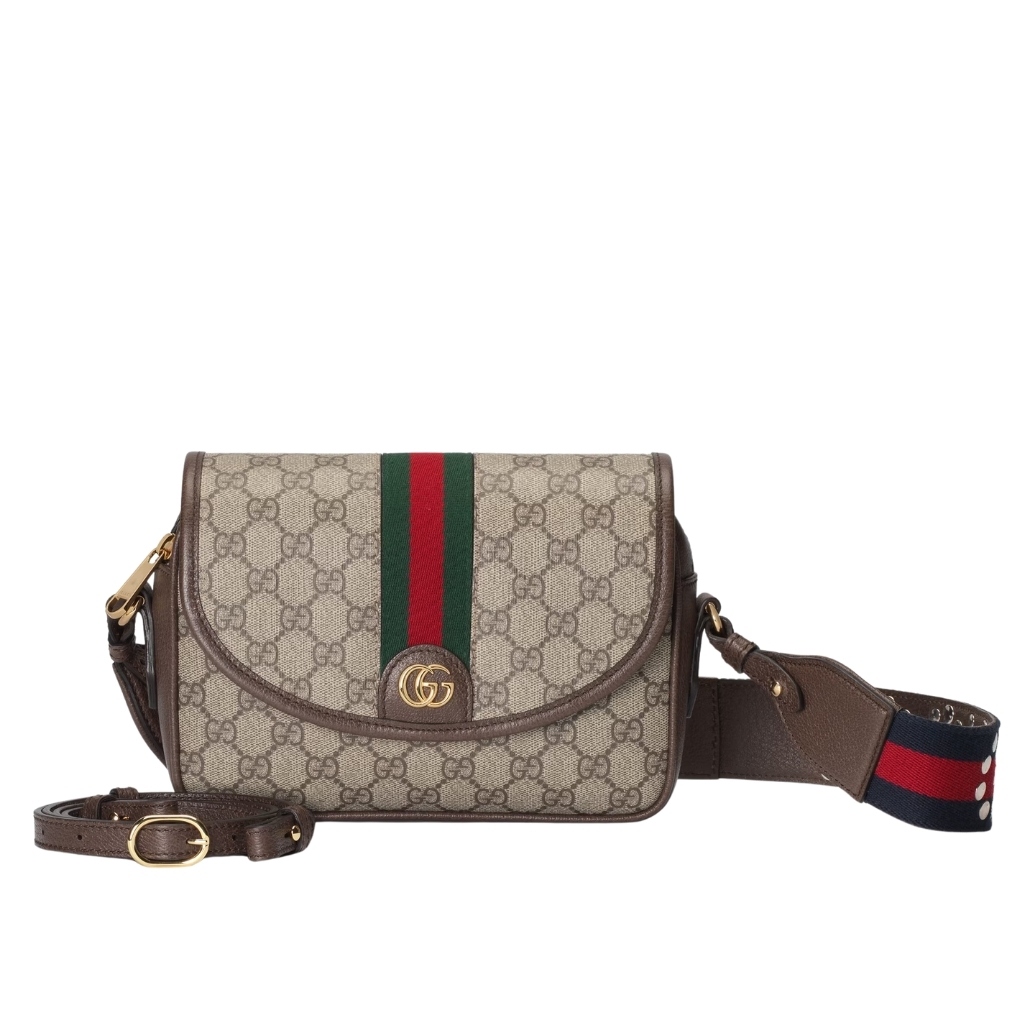 277-1.jpg Gucci Ophidia Small Shoulder Bag Beige And Dark Brown GG Supreme 23Cm 722117 FAAX3 9789 - Image 1