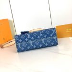 Louis Vuitton Onthego Lv Monogram Denim Tote Bag Light Blue 25Cm - Image 9