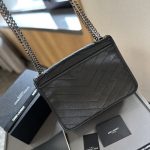 Saint Laurent Niki Medium In Vintage Leather Black 28Cm 6331580En041000 - Image 4