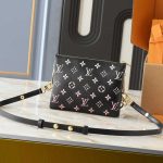 Louis Vuitton Coussin BB Bag Black Pink 21cm M12159 - Image 3