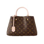 Louis Vuitton Montaigne BB Monogram Coated Canvas Brown 29Cm M41055