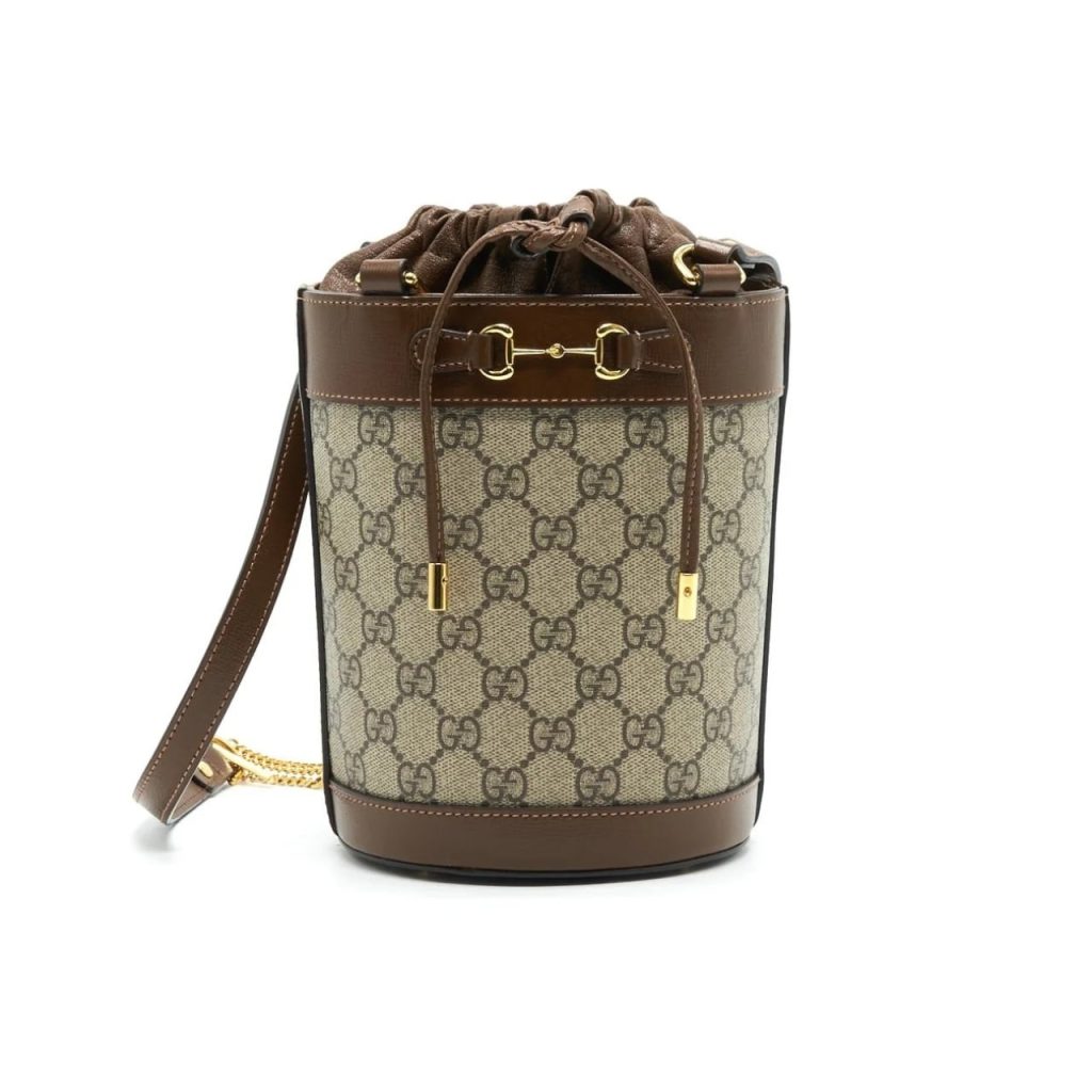 Gucci Horsebit 1955 Small Bucket Bag Brown 18Cm - Image 2