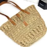 Saint Laurent Panier Raffia Natural Brown 39Cm 688221 Gaaac 2080 - Image 6