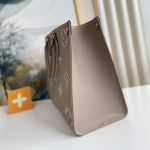 Louis Vuitton Onthego MM Monogram Empreinte Leather Tote Bag Dove Cream 35cm M45494 - Image 4